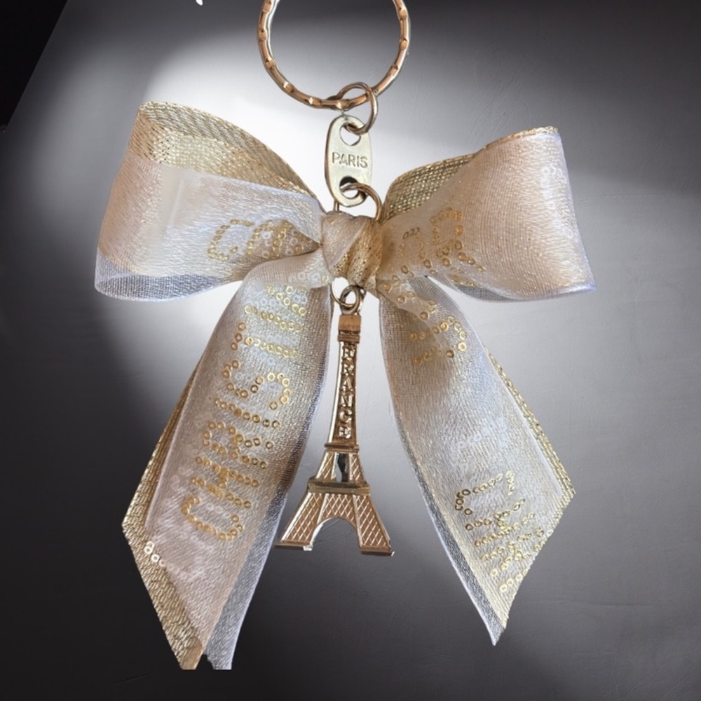 Christian Dior Gift Wrapping Ribbon on Keychain